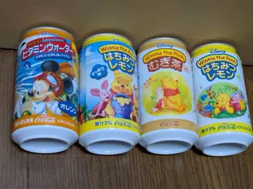 레트로 당시 코카콜라 빈 캔 디즈니 미키 곰돌이 푸 레어
