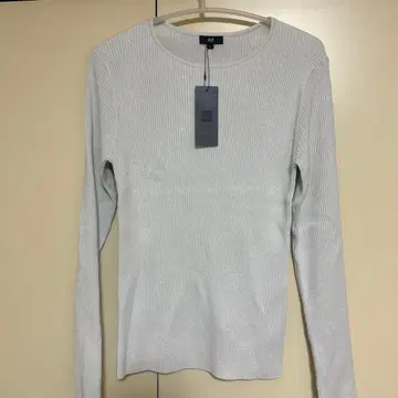 PLST 라메 리브 보트넥 스웨터 L 사이즈