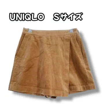 S0303 유니클로 코듀로이 큐롯 팬츠 브라운 S