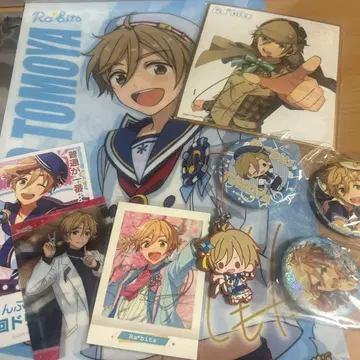 Rabbits 마시로 토모야 굿즈세트 캔뱃지 엽서