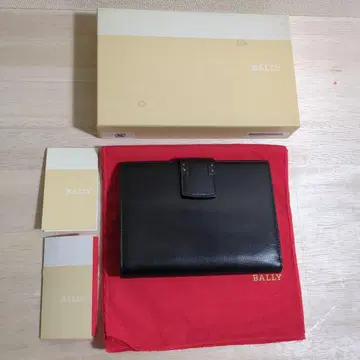 BALLY 블랙 접이식 지갑