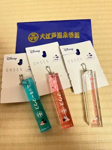 대에도 온천 이야기 디즈니 콜라보 상품 온천 아크릴 키링 미키 미니