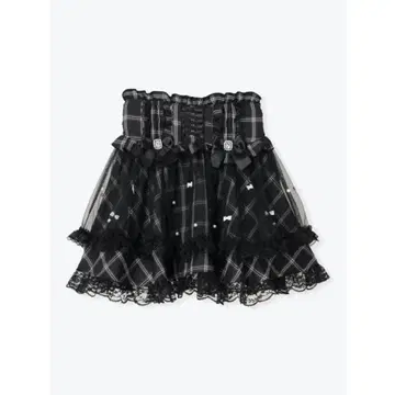 노에미 사키마루짱 콜라보 메니리본 튤 플레어 스커트