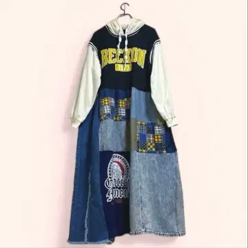 REMAKE 리메이크 원피스 패치워크 데님