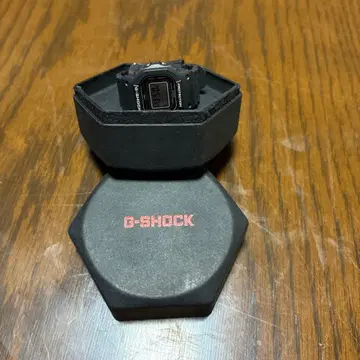 G-SHOCK 디지털 시계 블랙 육각형 케이스
