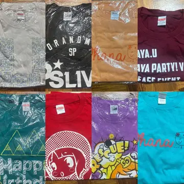 3/5 밤까지 우치다 마아야 라이브 T셔츠 8장 세트