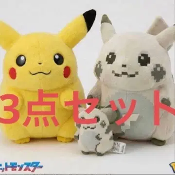 [ 3세트 ] 포켓몬 시작의 피카츄 & 어서 와! 피카츄 봉제 인형