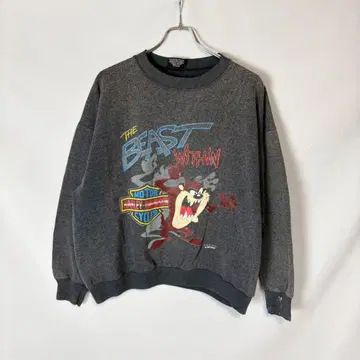 90s 할리데이비슨 루니툰 태즈매니안 맨투맨 XL