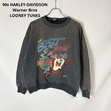 90s 할리데이비슨 루니툰 태즈매니안 맨투맨 XL