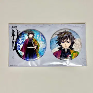 귀멸의 칼날 기둥전 키 비주얼 글리터 캔뱃지 세트 토미오카 기유