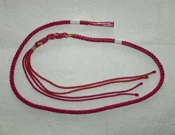 후리소데용 장식 포함 허리띠 로즈 레드