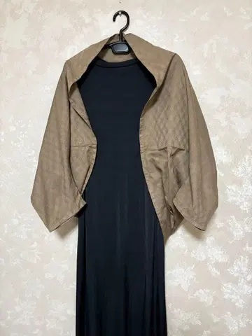 586. 감물 염색 마가렛, 손염색 광택 있음 무릎담요 어깨걸이 모몽가