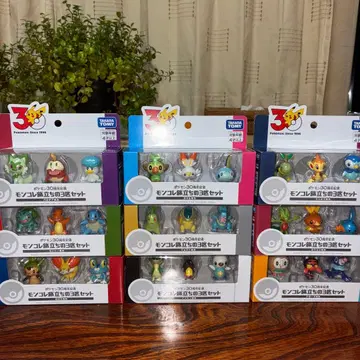 포켓몬 30주년 기념 몬코레 출발의 3마리 세트 9종류 컴플리트 세트