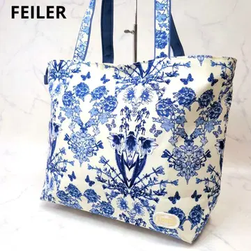 FEILER 페이러 토트백 보트형 꽃무늬 나일론