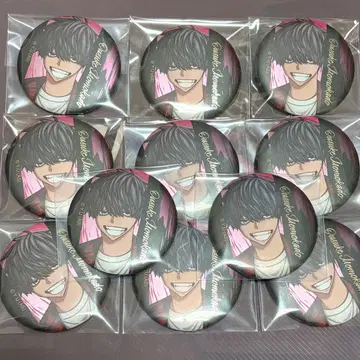 도원암귀 모모츠노 사쿠스케 메탈릭 캔뱃지 세트