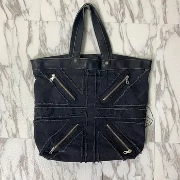 patrick cox 유니언 잭 토트백 천연 가죽 백합 archive