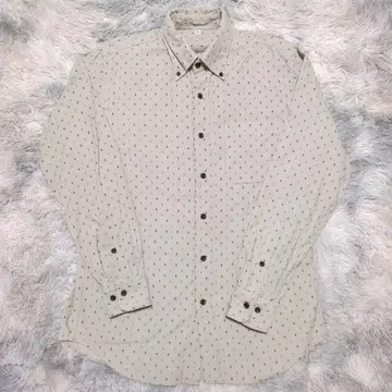 유니클로 크로스 패턴 코듀로이 버튼 다운 셔츠 M 사이즈