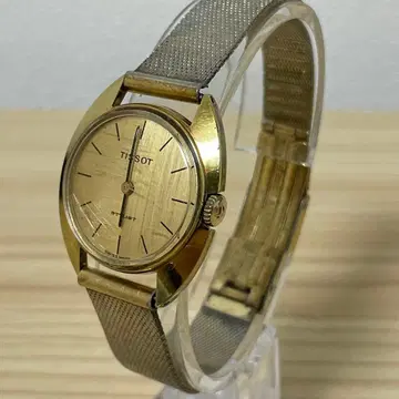 티쏘 스타일리스트 수동 와인딩 손목시계 골드 스위스산