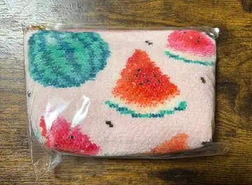 러브리 바이 페이러 수박 도트 보트형 파우치 S 페일 핑크