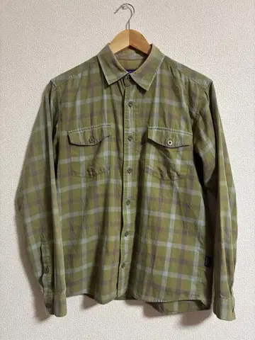 Patagonia 모로코 제조 체크 무늬 플란넬 셔츠