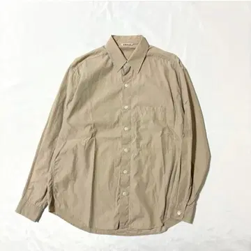 AURALEE WASHED FINX TWILL BIG SHIRTS 1
