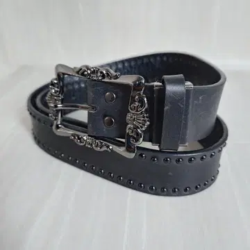 빈티지풍 스터드 벨트 Y2K 펑크 락 기믹 버클