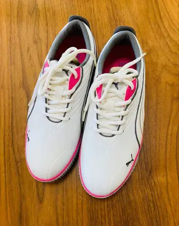 PUMA 골프화 여성용 화이트/핑크
