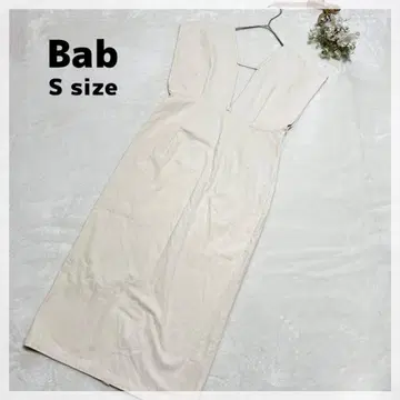 [ Bab ] 슬리브리스 원피스 S 아이보리 성숙 캐주얼 점프수트