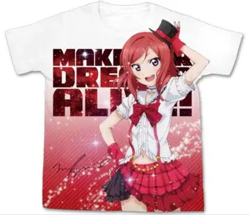 니시키노 마키 풀 그래픽 T셔츠 러브 라이브