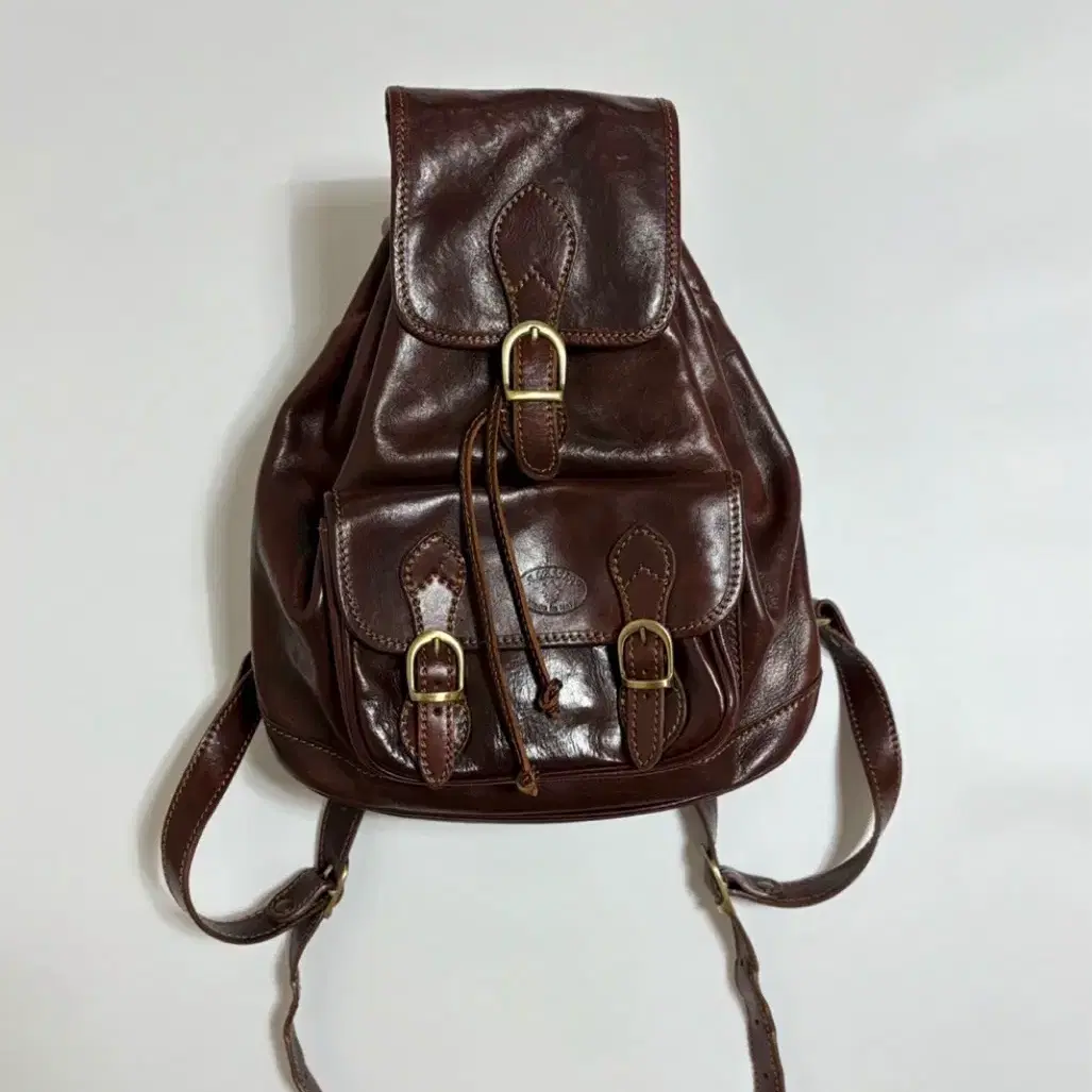backpack pocket book leather Leather Mini Backpack Purse: Dark Brown & Caramel Suede, Metal Buckles