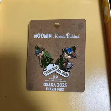 북유럽관 무민 스너프킨 OSAKA EXPO 2025 핀 배지
