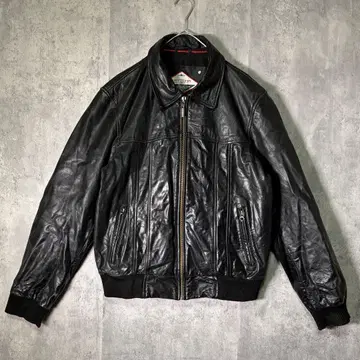 레어 DAYTONA 가죽 자켓 천연 가죽 블랙