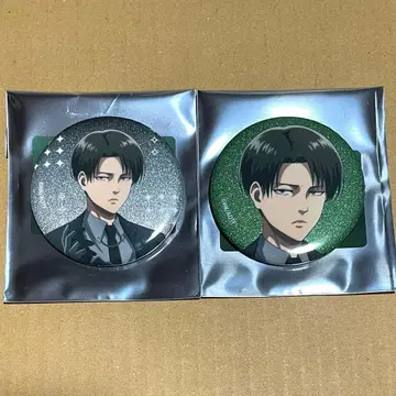 진격의 거인 하네스 스타일 리바이 캔뱃지 2종