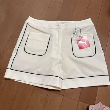 PUMA 화이트 숏팬츠 골프웨어 택 포함 새상품