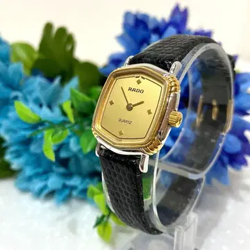 [ 컨디션 최상 ] RADO 라도 헥사곤 쿼츠 손목시계 골드