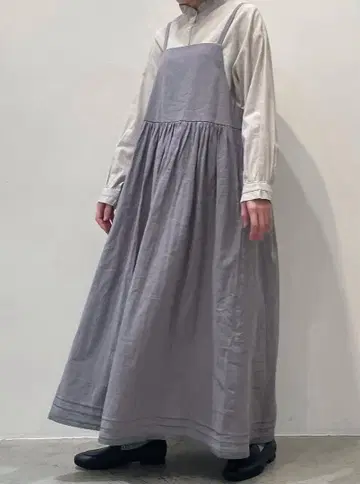 늑대와 올빼미 올빼미와 한가로운 봄 토끼 원피스 그레이