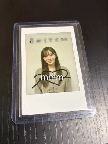 사쿠라자카46 타무라 호노 SWITCH 친필 사인 폴라로이드