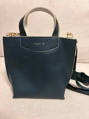 agnes b. 토트백 다크 그린