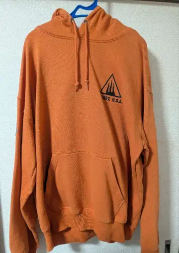 AVIREX 후드티 오렌지