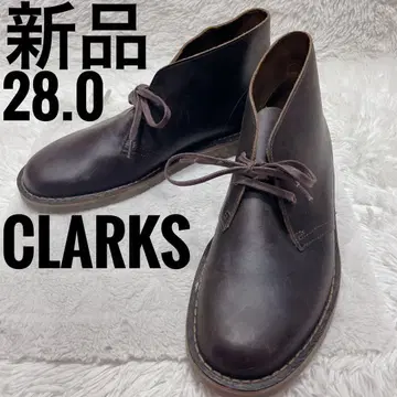 클락스 처카 부츠 에이징 가공 리얼 가죽 다크 브라운 남성용