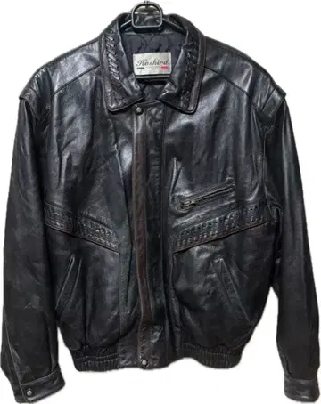 가죽 자켓 짧은 기장 빈티지 구제 의류