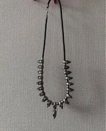 XJAPAN HIDE 착용 스컬 목걸이