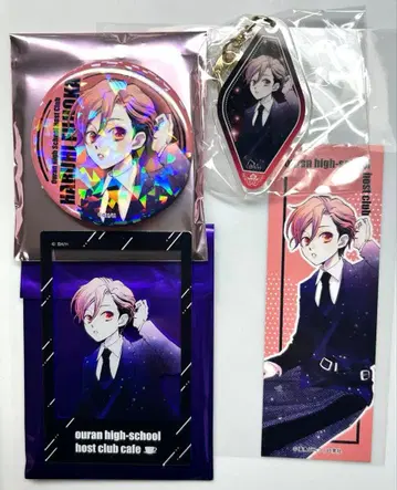 오란고교 호스트부 카페 후지오카 하루히 캔뱃지 아크릴 카드 키링