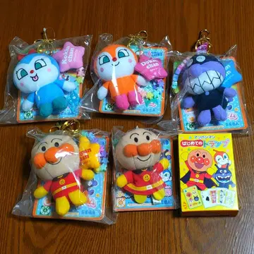 호빵맨 봉제 인형 키링 카드놀이 완구 묶음 판매 세트