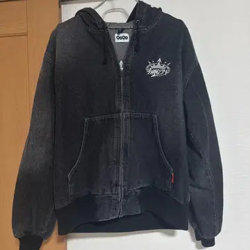 [레어] 9090 king Logo 빈티지 데님 후드티
