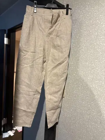 새상품 ETRE TOKYO 린넨 베이지 캐주얼 팬츠