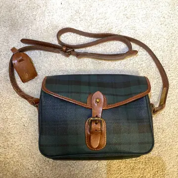 폴로 랄프로렌 체크 무늬 숄더백