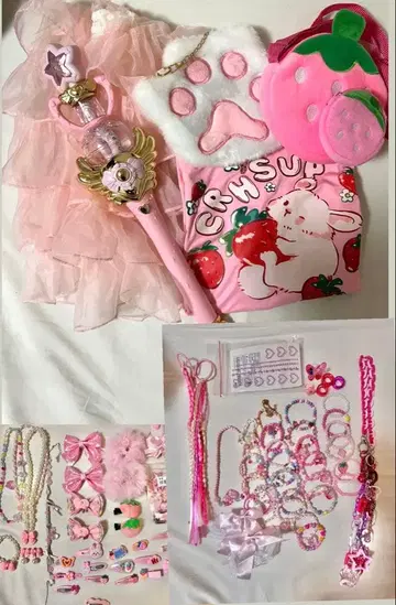 [ 초 대용량 ] 하라주쿠 스타일 액세서리 T셔츠 레그 워머 묶음 판매