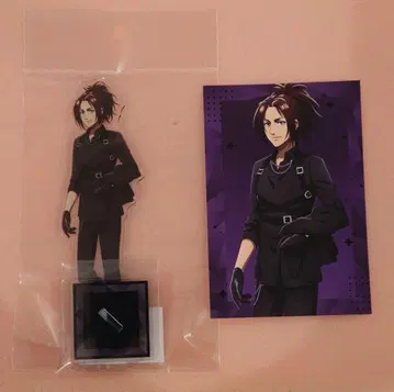 진격의 거인 하네스 스타일 BIG 아크릴 스탠드 특전 엽서 한지