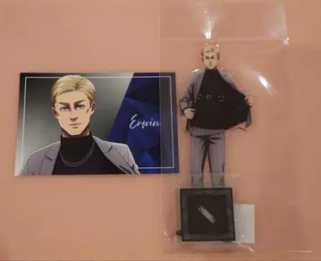 진격의 거인 하네스 스타일 아크릴 스탠드 특전 엽서 엘빈